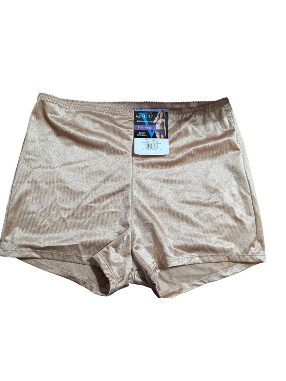 Vassarette Womens Boyshort Light Control Underwear XXL Nylon Blend Sissy NWT